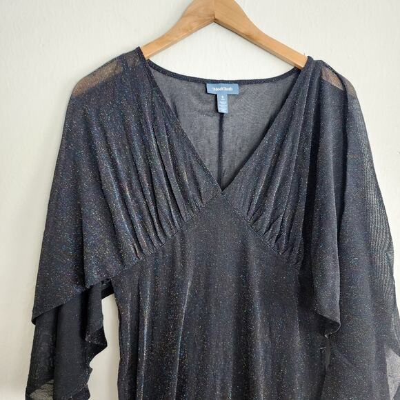 NEW Modcloth Promised You Heaven Mesh Sparkle V-Neck Midi Dress - Picture 5 of 10